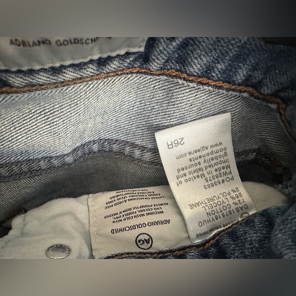AG Adriano Goldschmied Blue Straight Leg Jeans - Picture 4 of 5